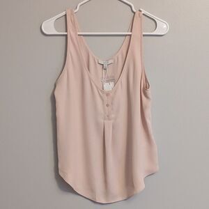 NWT Joie Caelen Blush Pink Sky Sleeveless Silky Flowy Tank Top - Small